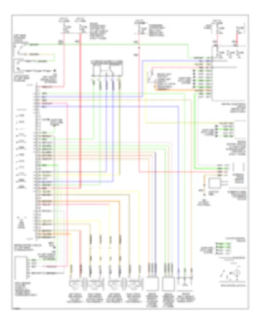 Anti lock Brakes Wiring Diagram with Dynamic Stability Control for Volvo S60 2008