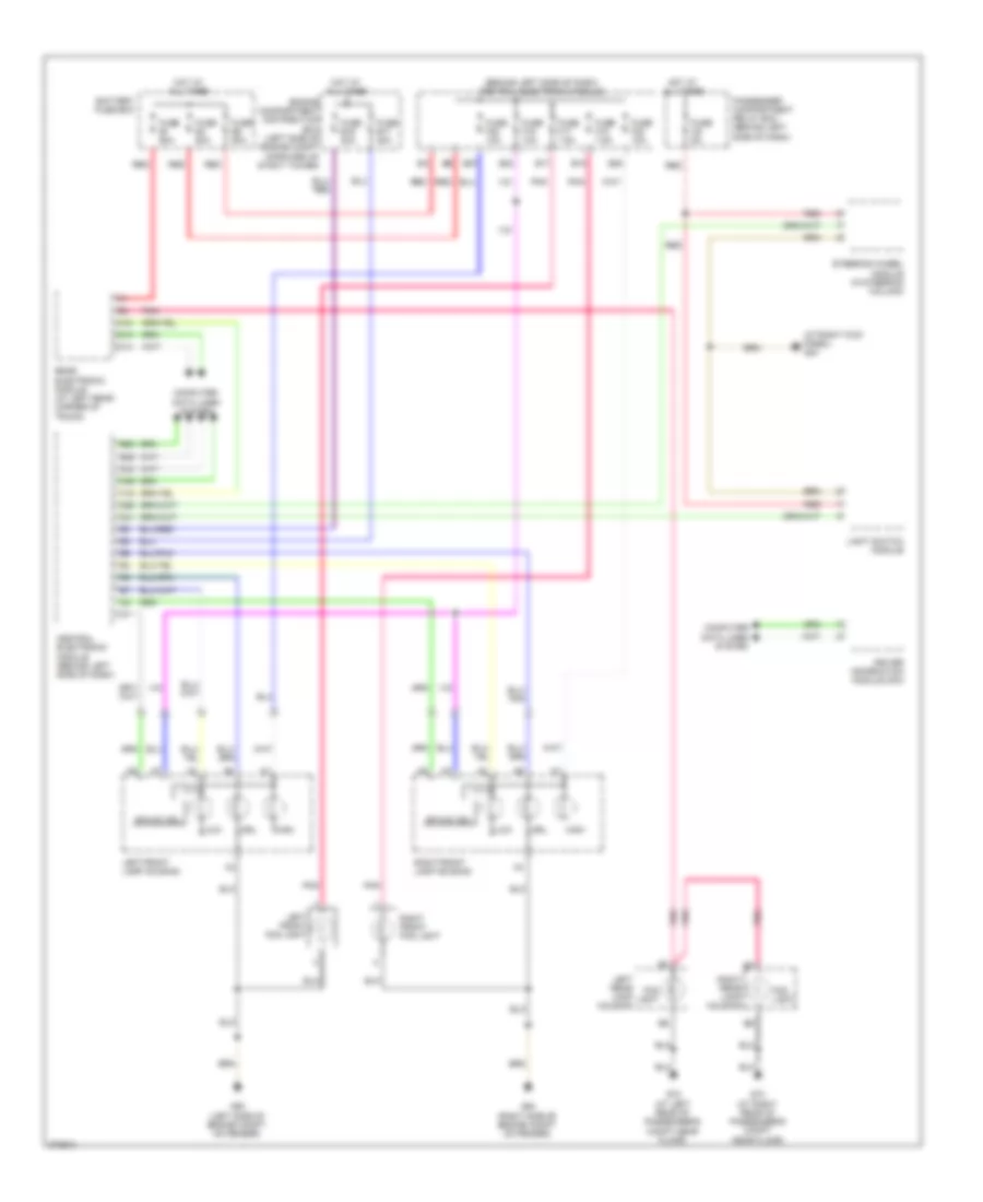 Headlamps  Fog Lamps Wiring Diagram for Volvo S60 2008