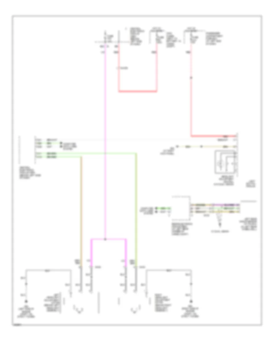 Headlamp Beam Adjustment Wiring Diagram for Volvo XC90 2012