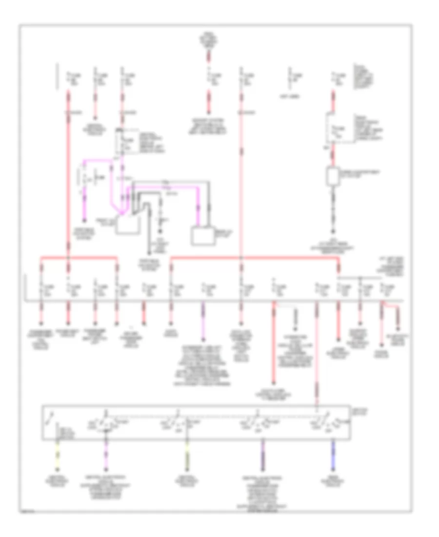 Power Distribution Wiring Diagram (2 of 2) for Volvo XC90 2012