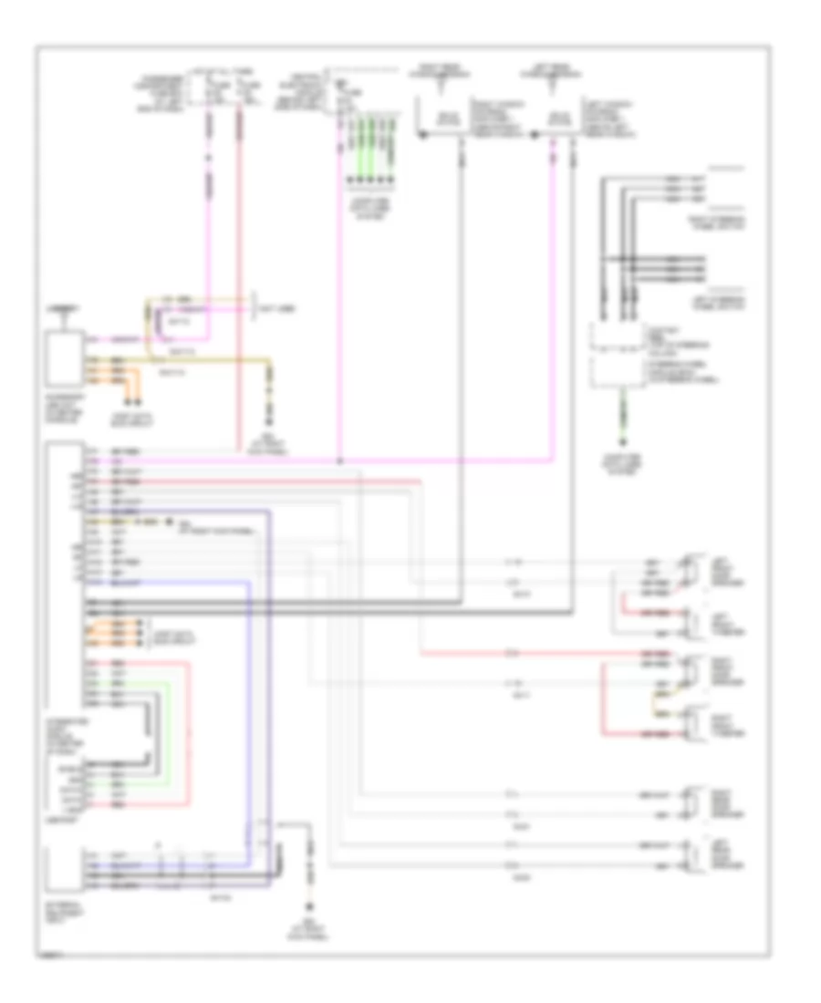 Radio Wiring Diagram, Base for Volvo XC90 2012