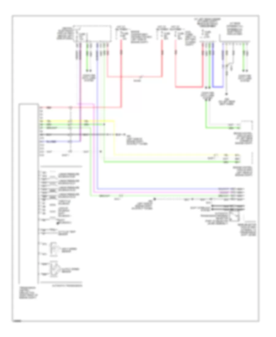 Transmission Wiring Diagram for Volvo XC90 2012