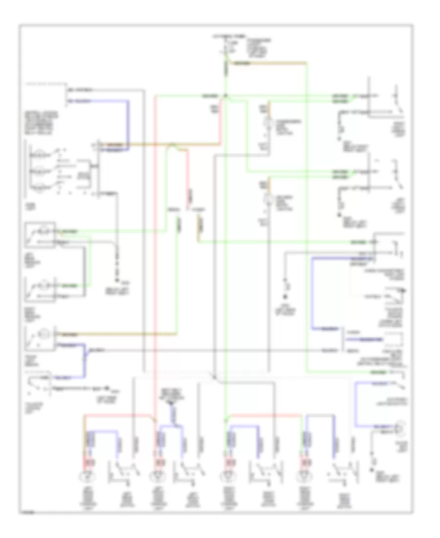 Courtesy Lamps Wiring Diagram for Volvo S90 1998