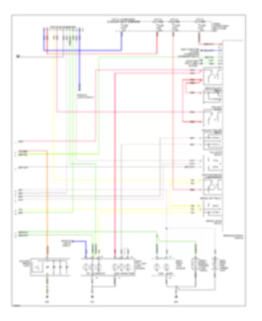 Exterior Lamps Wiring Diagram 2 of 2 for Volvo S80 T 6 2002