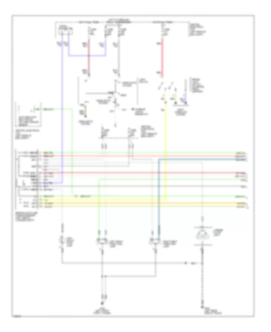 Exterior Lamps Wiring Diagram (1 of 2) for Volvo V70 1998