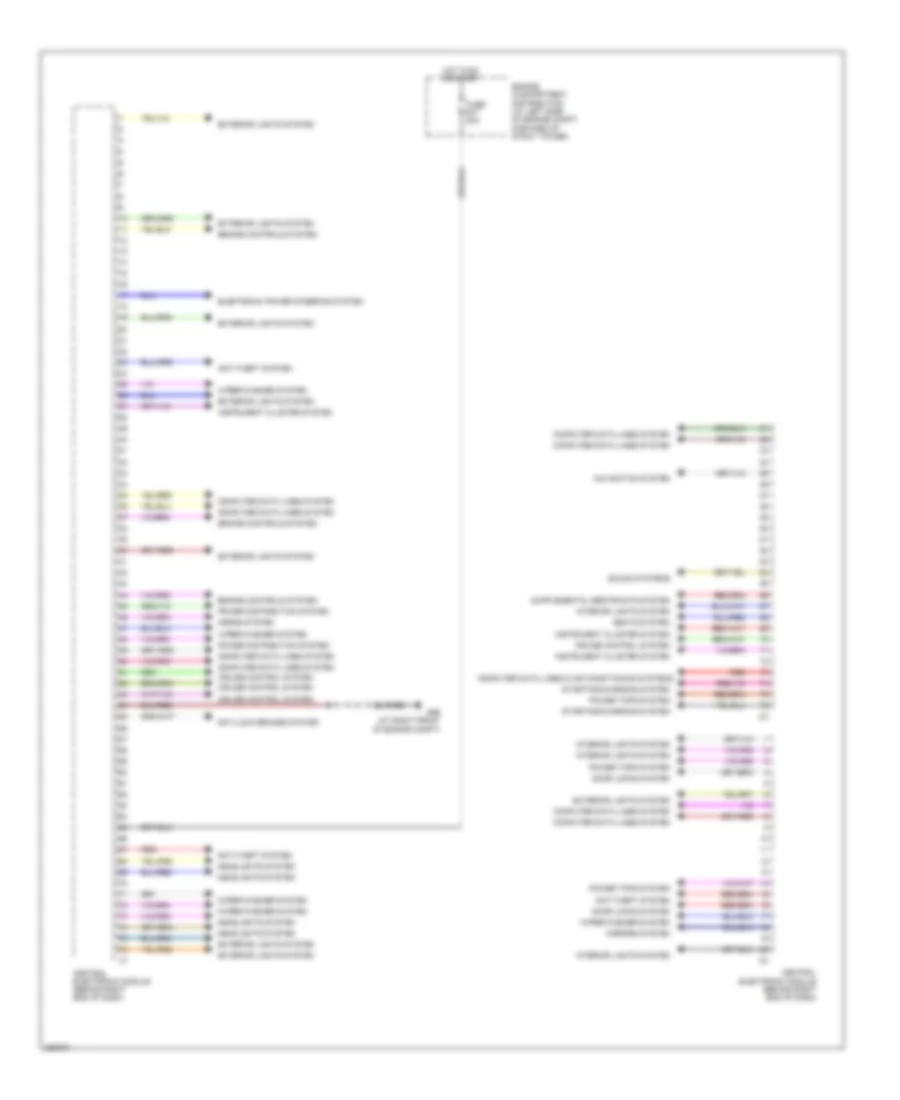 Body Control Modules Wiring Diagram 1 of 2 for Volvo S80 2008