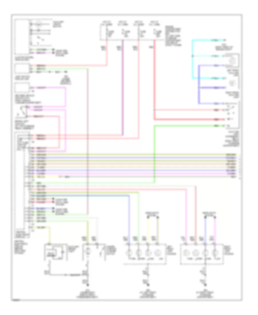 Exterior Lamps Wiring Diagram (1 of 2) for Volvo S80 2008