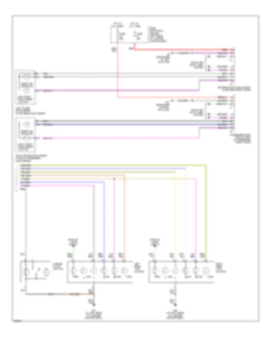 Exterior Lamps Wiring Diagram (2 of 2) for Volvo S80 2008