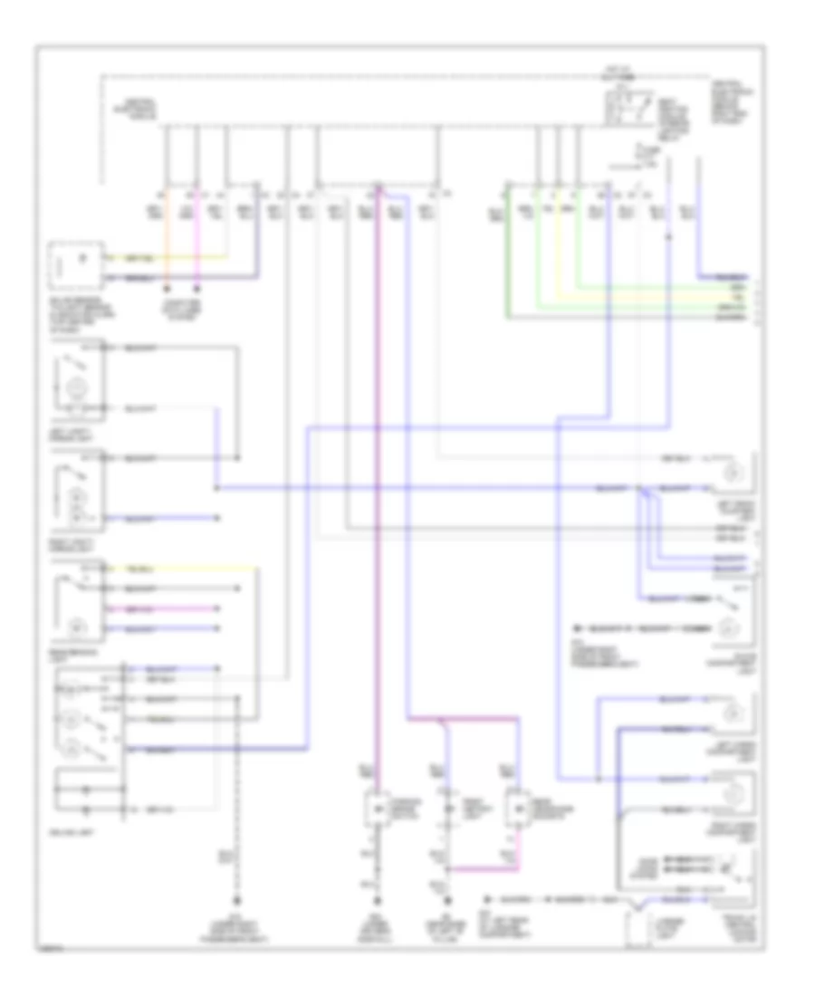 Interior Lights Wiring Diagram 1 of 2 for Volvo S80 2008