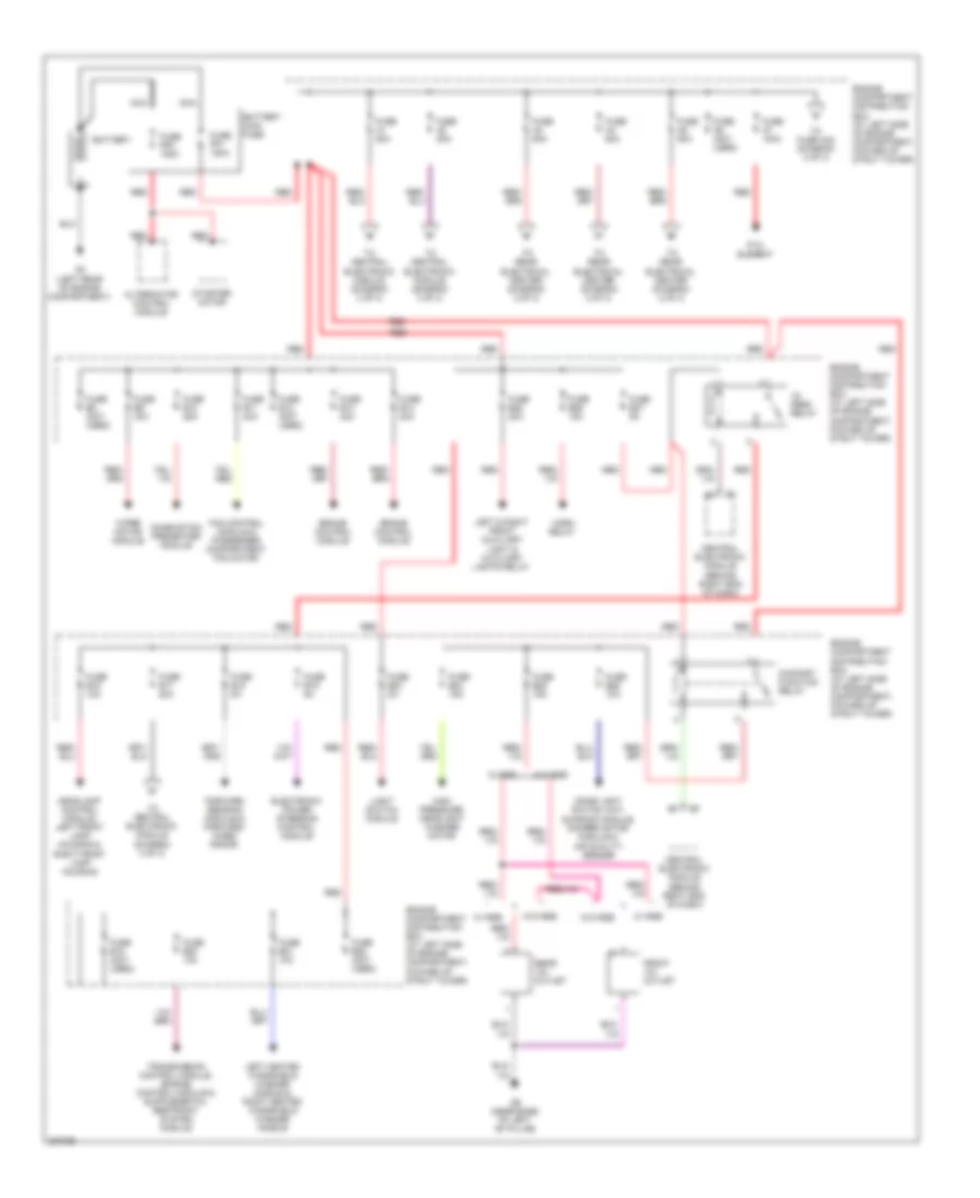 Power Distribution Wiring Diagram 1 of 3 for Volvo S80 2008