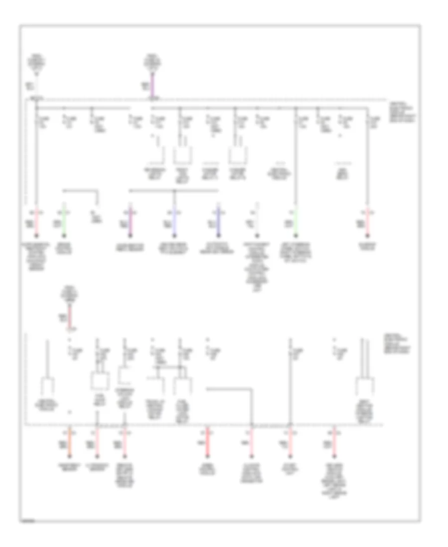 Power Distribution Wiring Diagram 3 of 3 for Volvo S80 2008