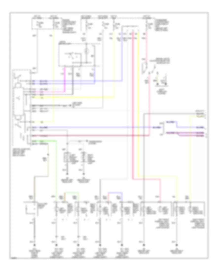 Exterior Lamps Wiring Diagram 1 of 2 for Volvo V40 2002