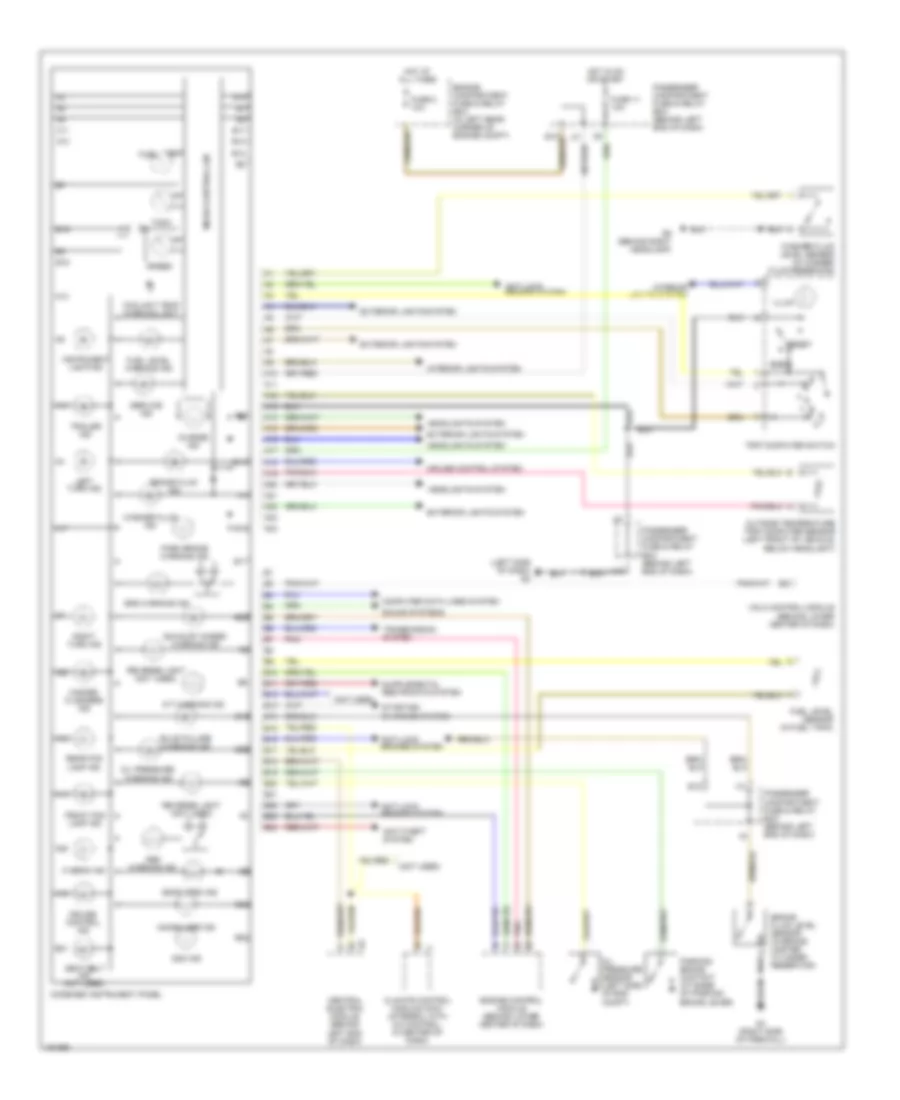 Instrument Cluster Wiring Diagram for Volvo V40 2002