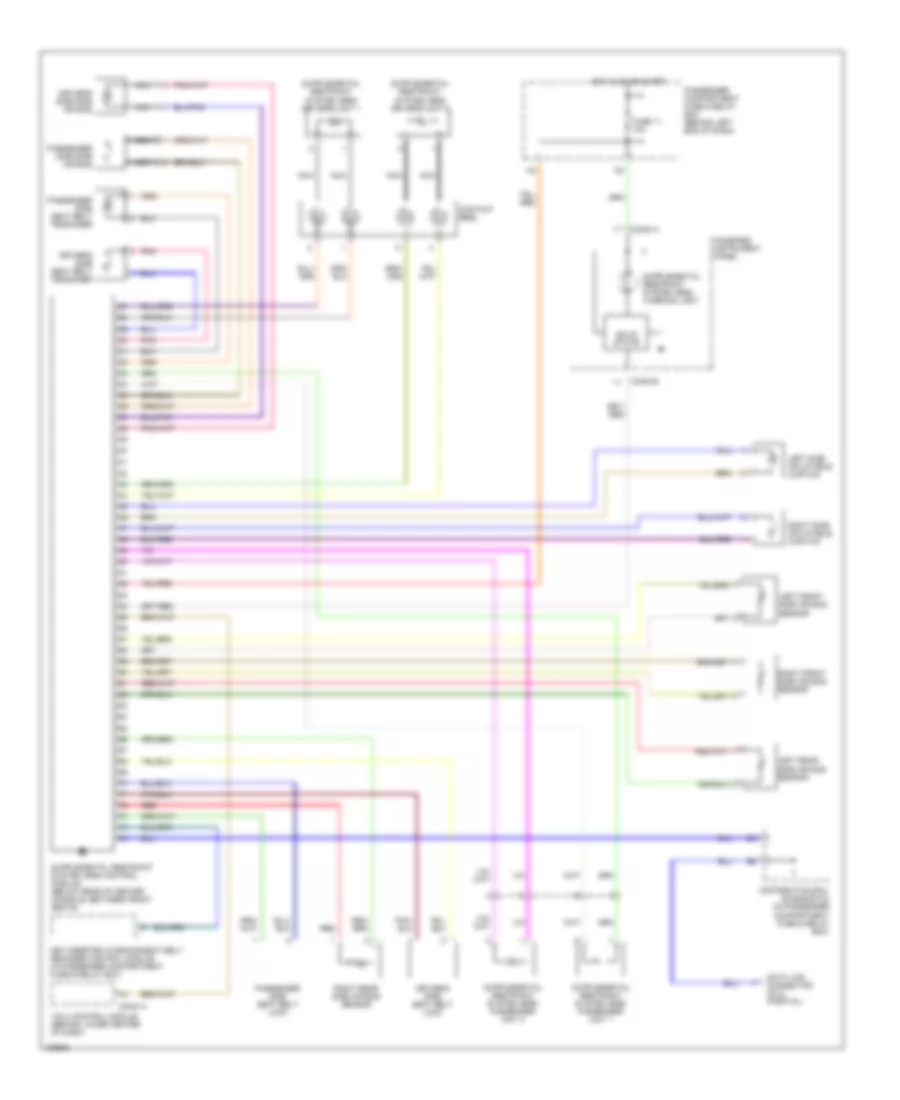 Supplemental Restraint Wiring Diagram for Volvo V40 2002