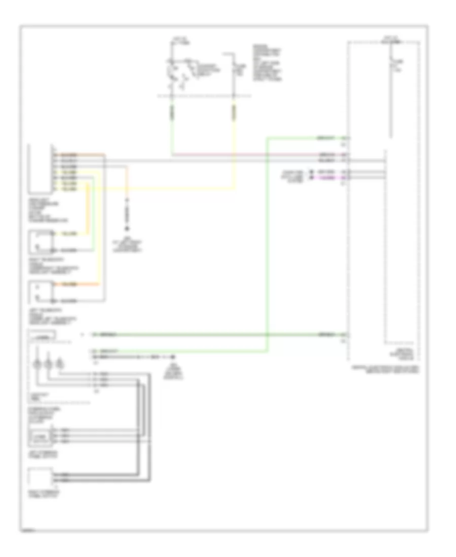 схема шайбы высокого давления фары для Volvo S80 T-6 2008