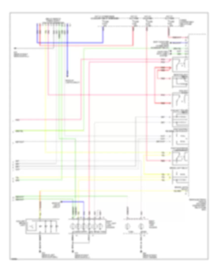 Exterior Lamps Wiring Diagram (2 of 2) for Volvo V70 2002