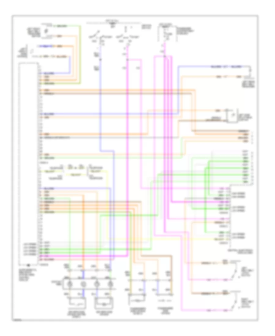 Supplemental Restraint Wiring Diagram 1 of 2 for Volvo V70 2002