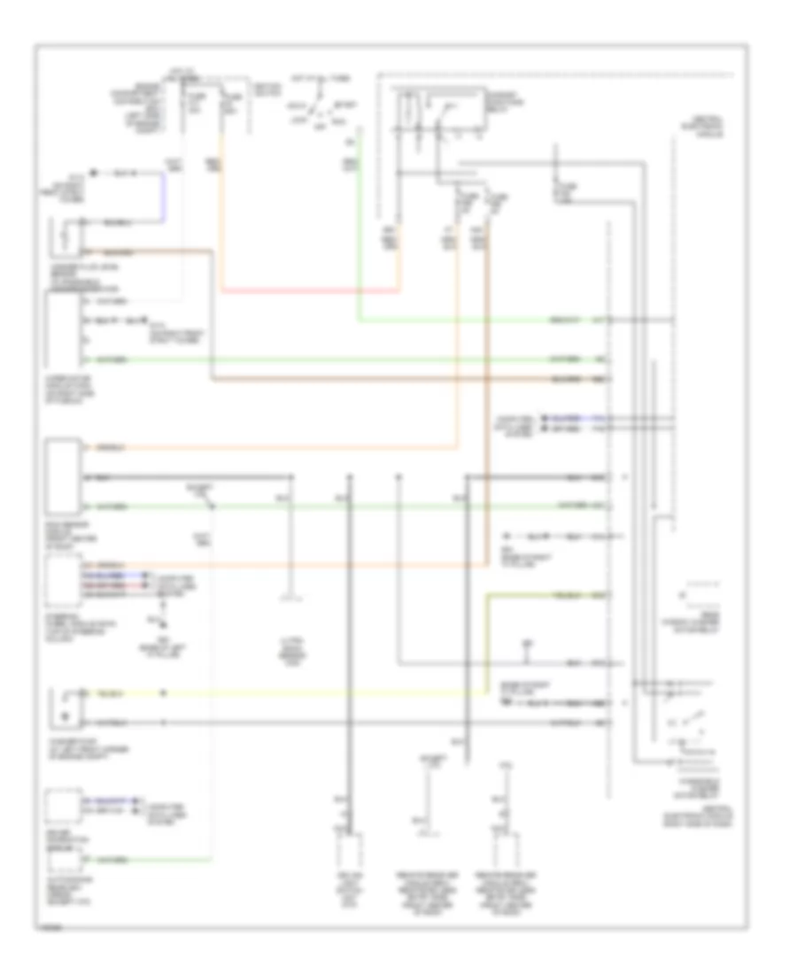 Электросхема передних стеклоочистителей дворников и омывателя лобового стекла для Volvo C70 T-5 2013