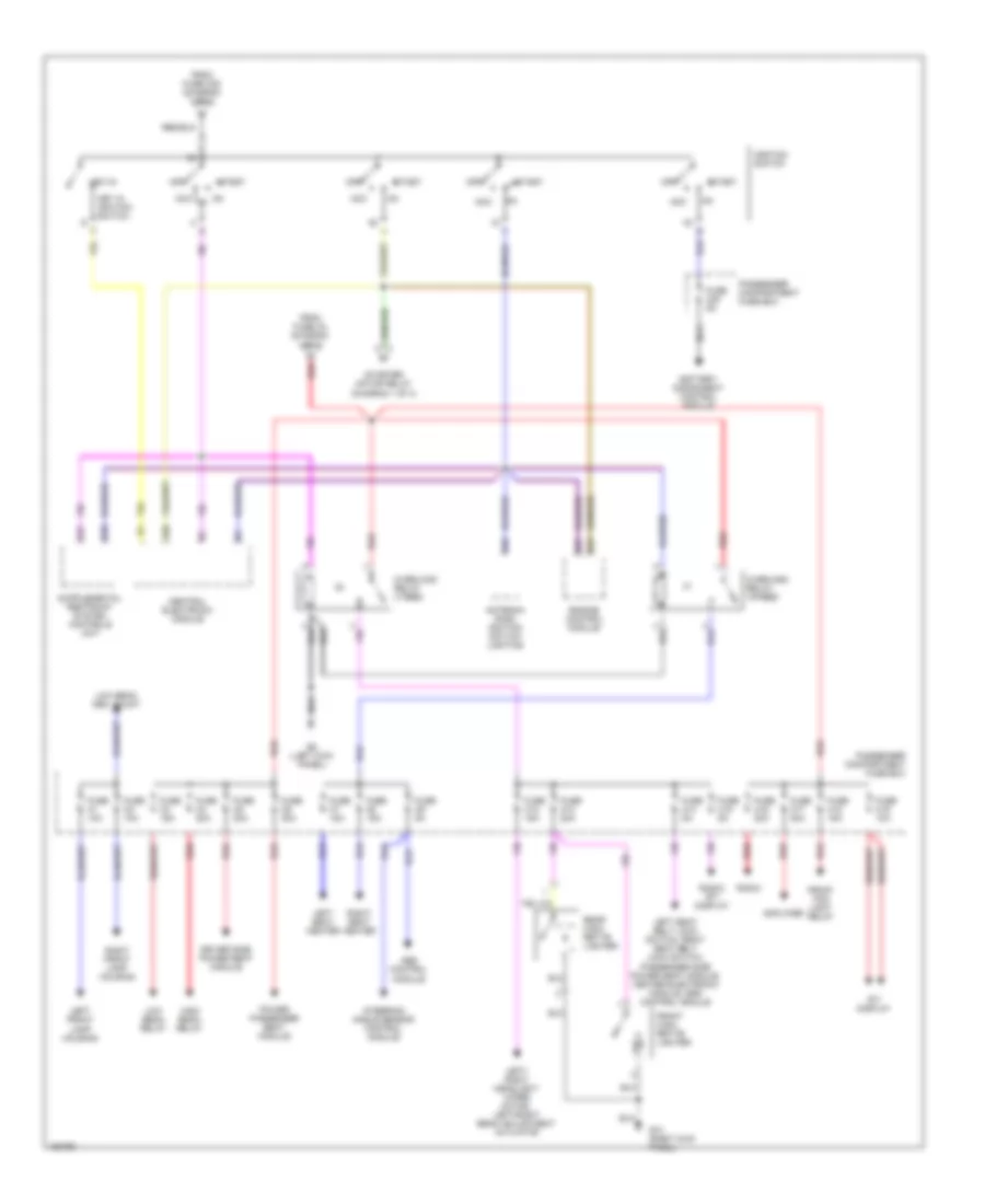 Power Distribution Wiring Diagram 3 of 3 for Volvo V70 T 5 2002