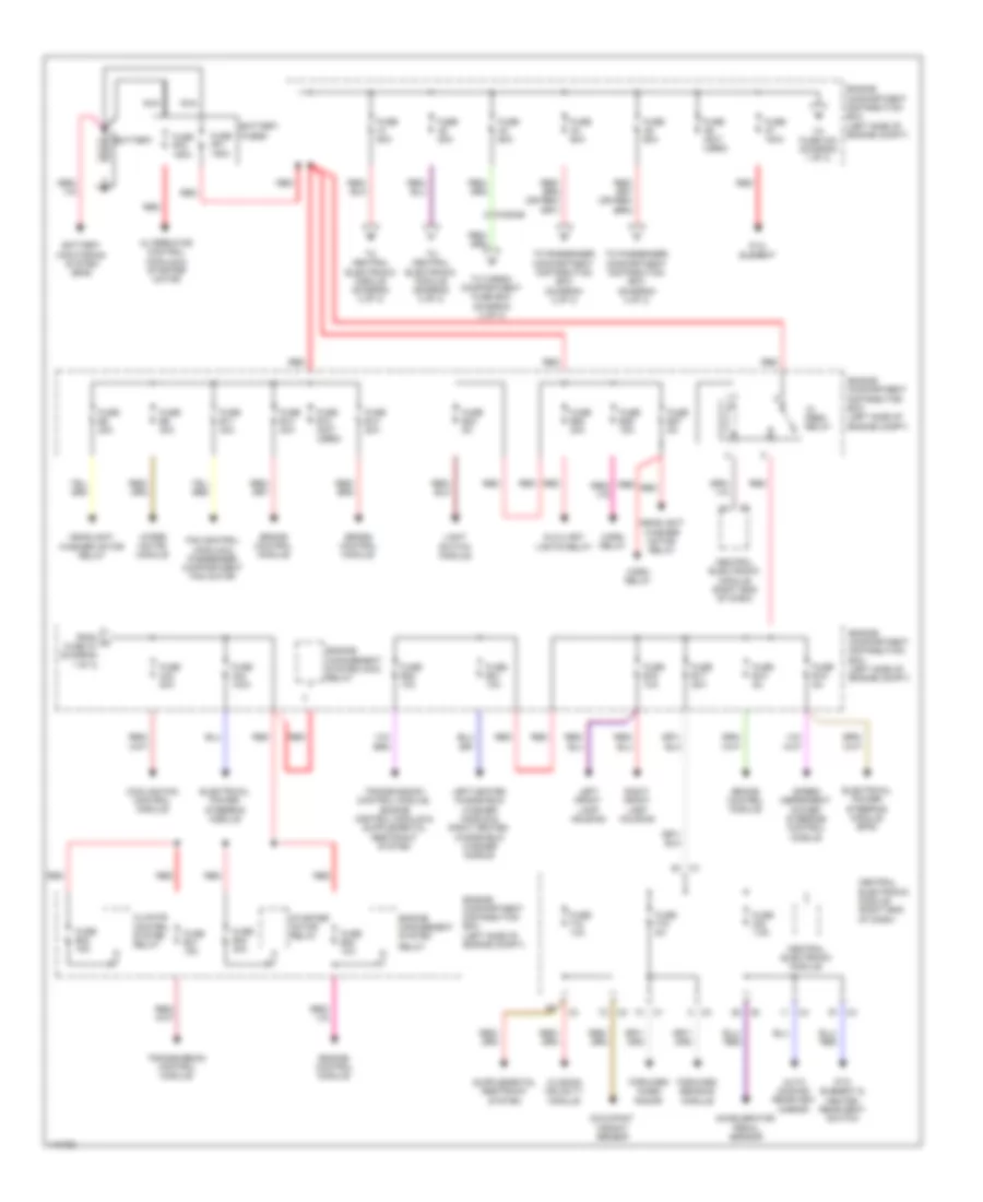 Power Distribution Wiring Diagram 1 of 3 for Volvo S60 T 5 2013