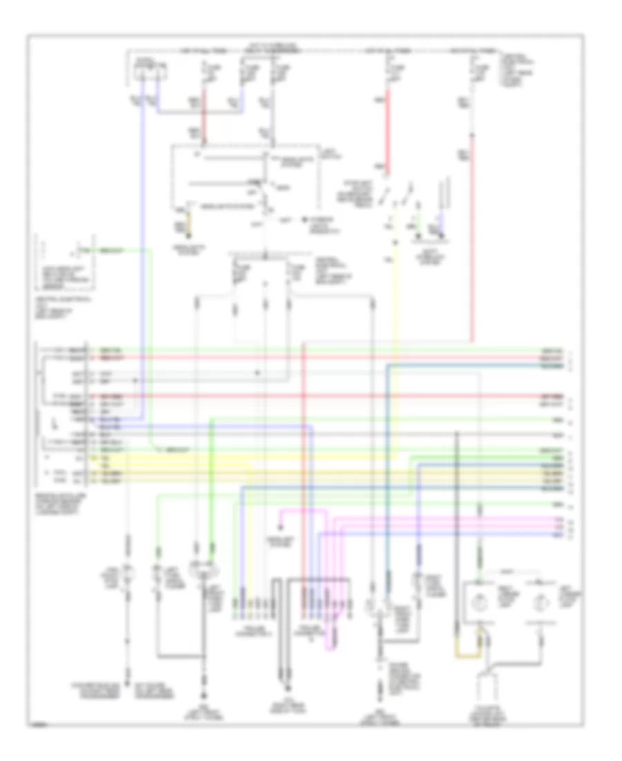 Exterior Lamps Wiring Diagram (1 of 2) for Volvo C70 2003