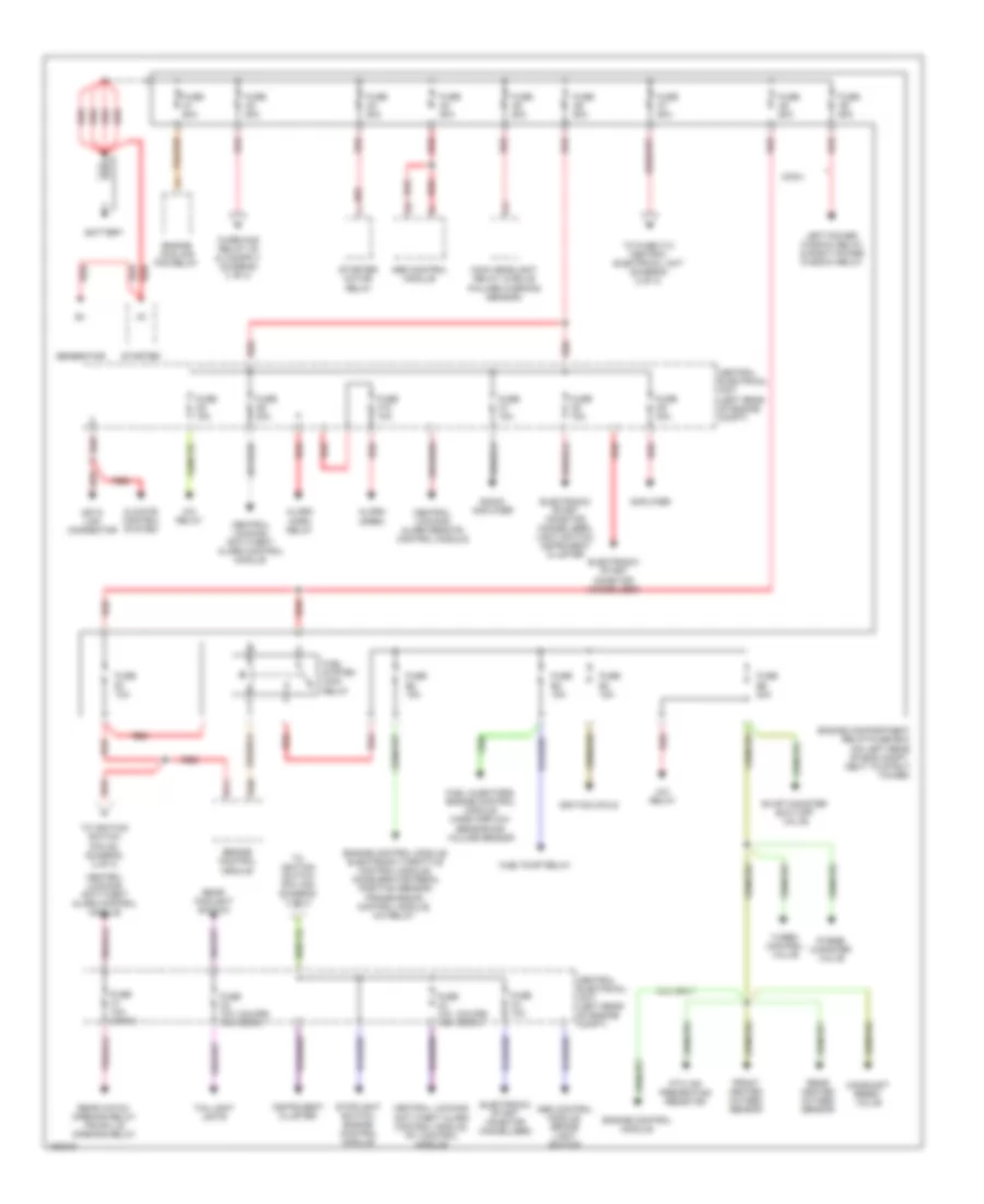 Power Distribution Wiring Diagram 1 of 3 for Volvo C70 2003