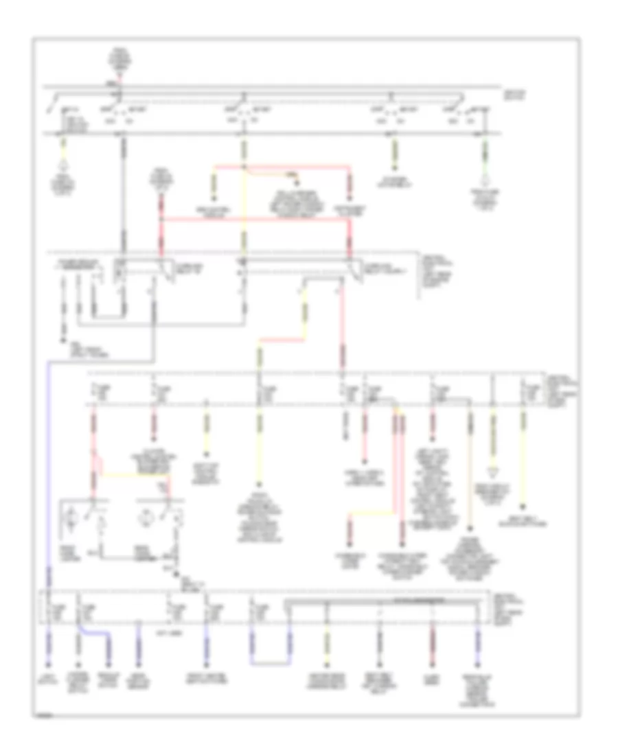 Power Distribution Wiring Diagram 3 of 3 for Volvo C70 2003