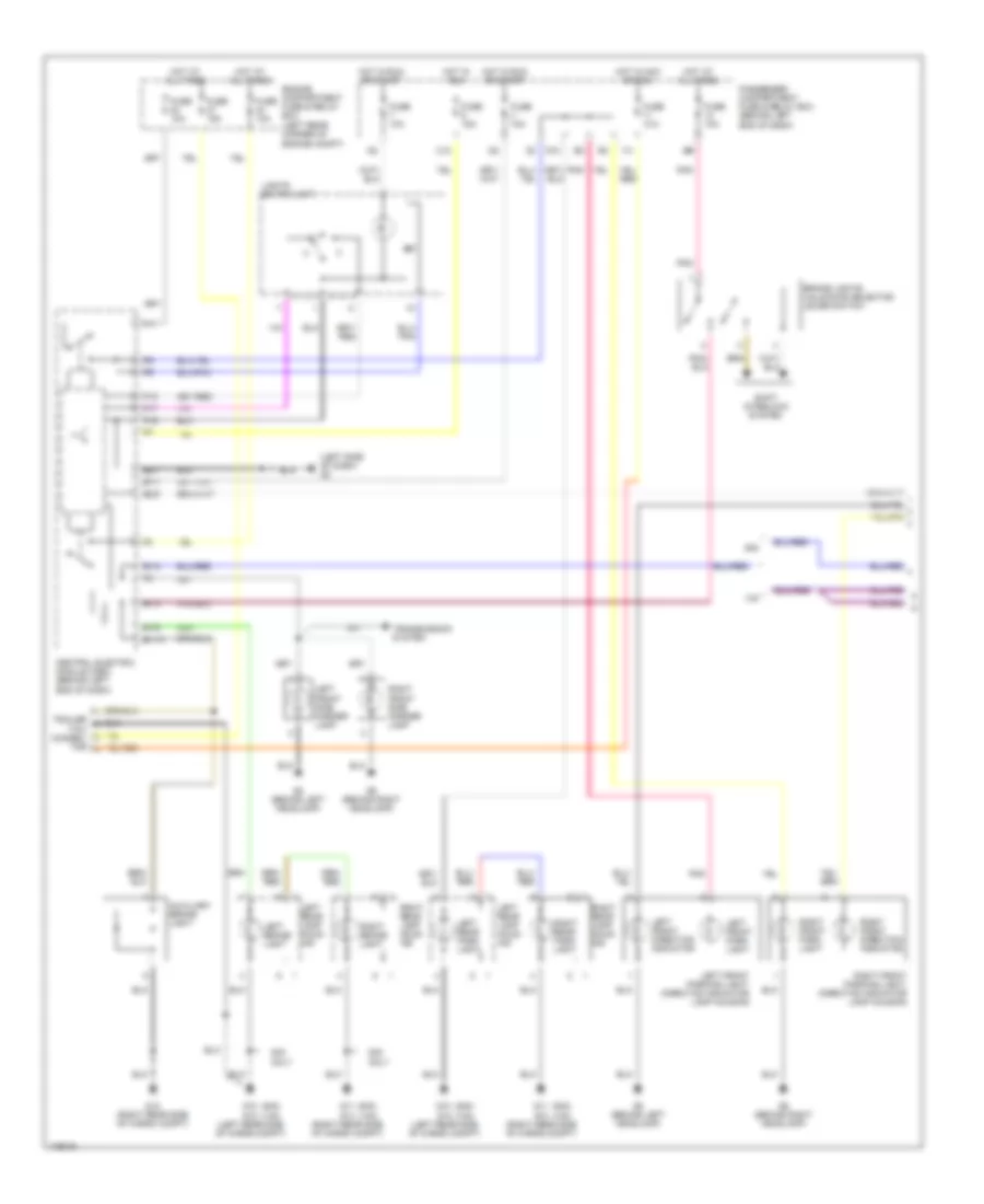 Exterior Lamps Wiring Diagram (1 of 2) for Volvo S40 2003