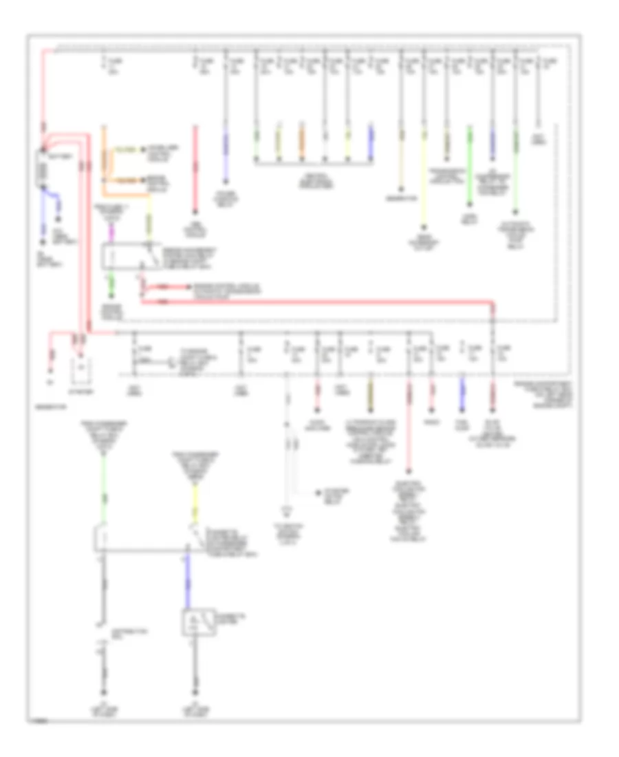 Power Distribution Wiring Diagram 1 of 3 for Volvo S40 2003