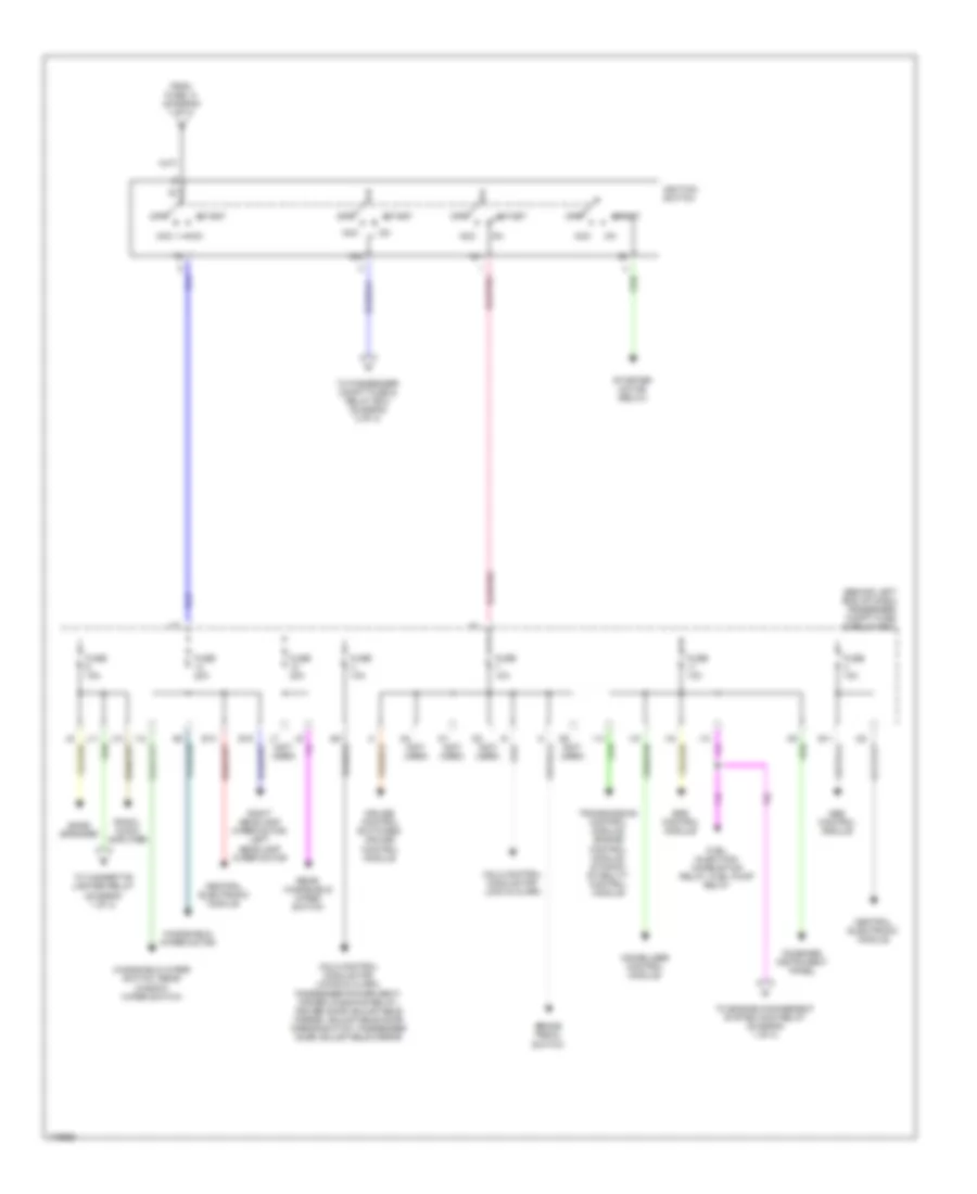 Power Distribution Wiring Diagram (3 of 3) for Volvo S40 2003