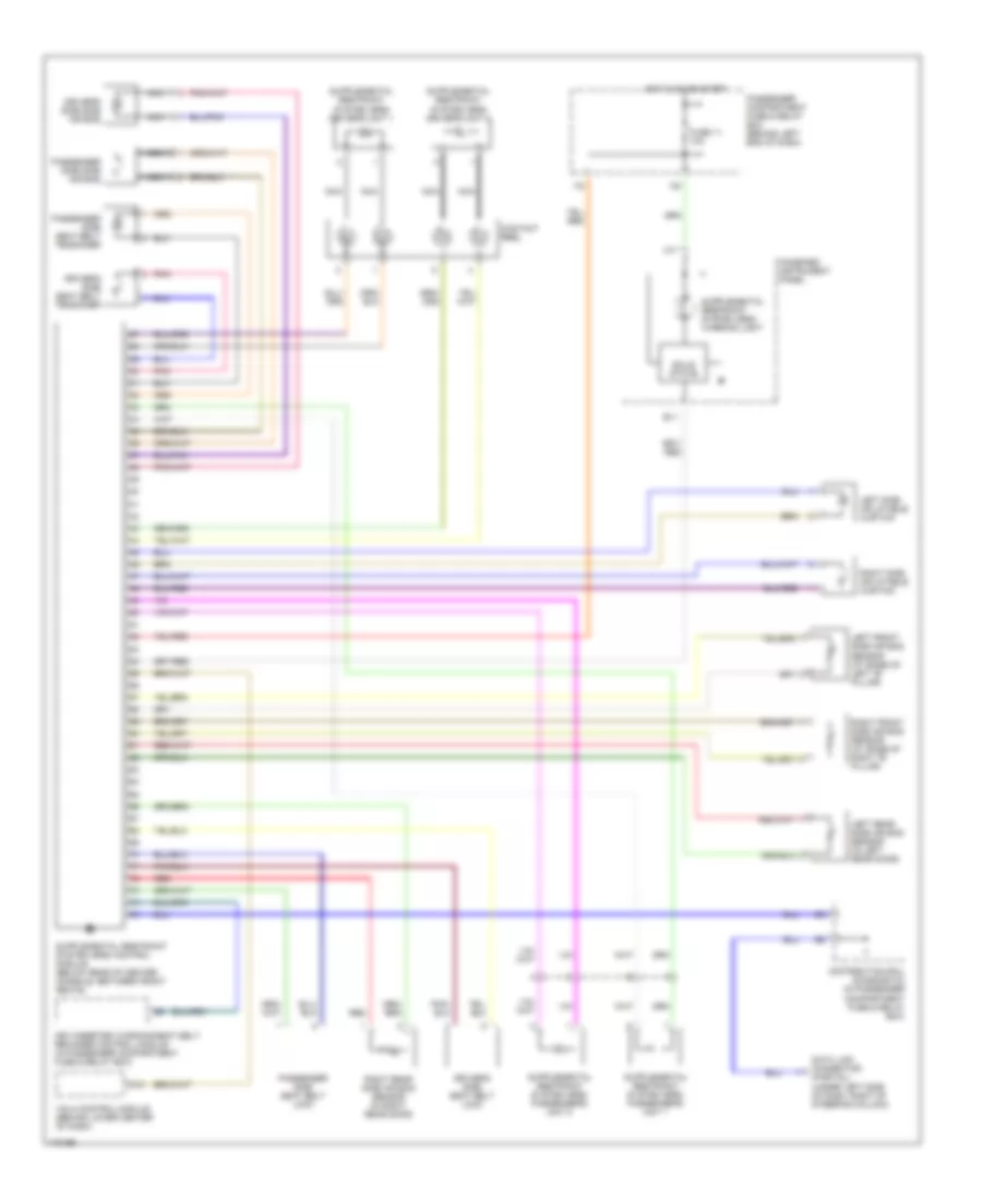 Supplemental Restraints Wiring Diagram for Volvo S40 2003