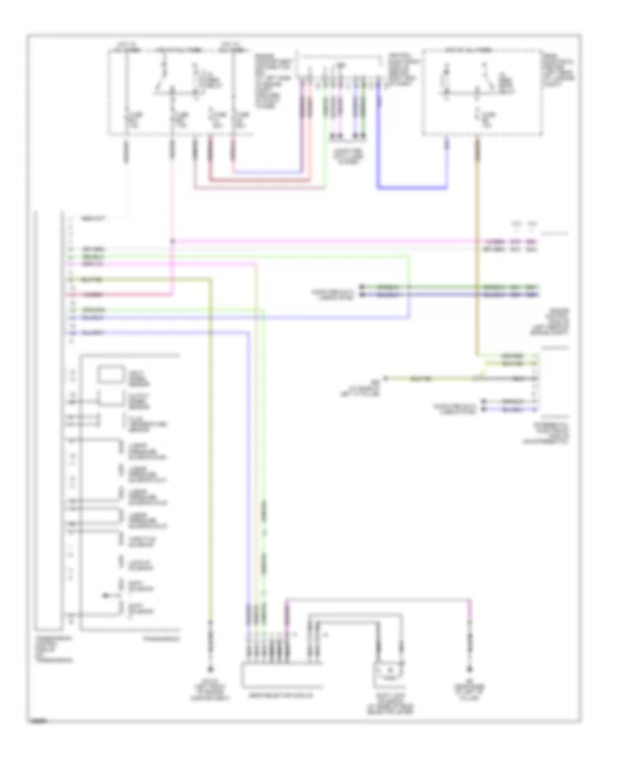 Transmission Wiring Diagram, Late Production for Volvo V70 2008