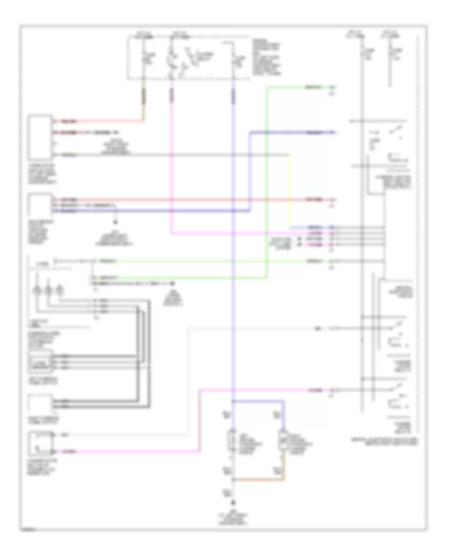 Front WiperWasher Wiring Diagram, Late Production for Volvo V70 2008