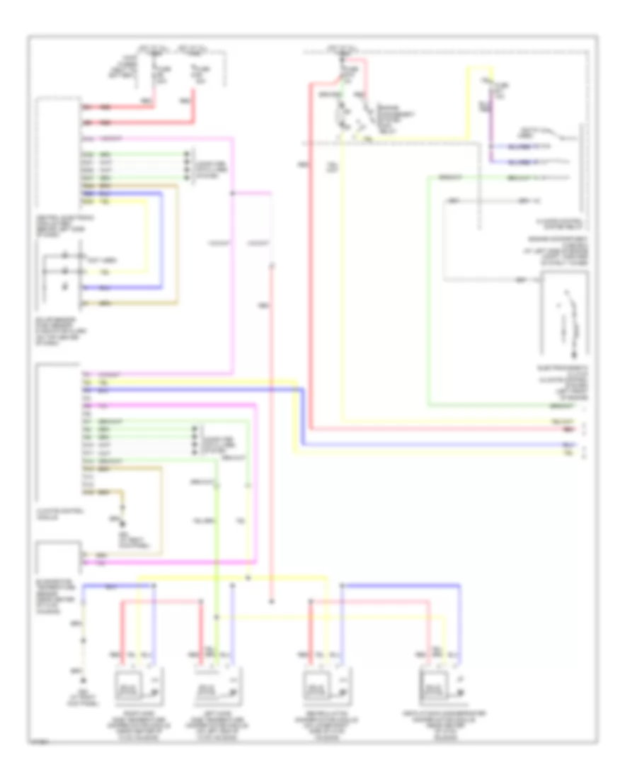 2.4L, Manual AC Wiring Diagram, Early Production (1 of 2) for Volvo V70 2008