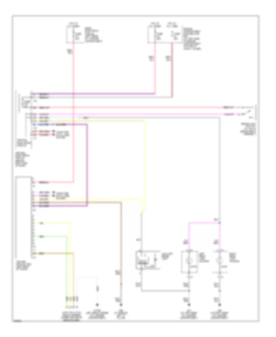 Trailer Tow Wiring Diagram, Late Production with 4-Pin for Volvo V70 2008