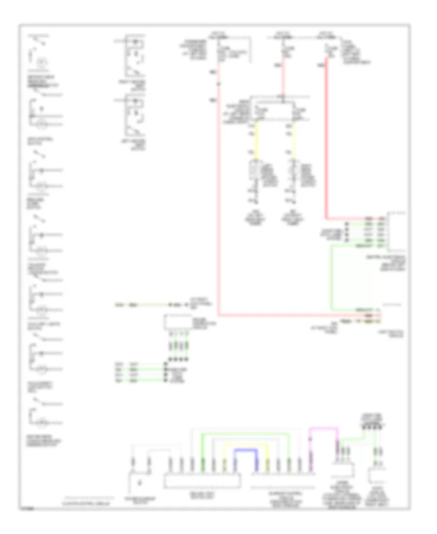 Instrument Illumination Wiring Diagram Early Production for Volvo V70 2008