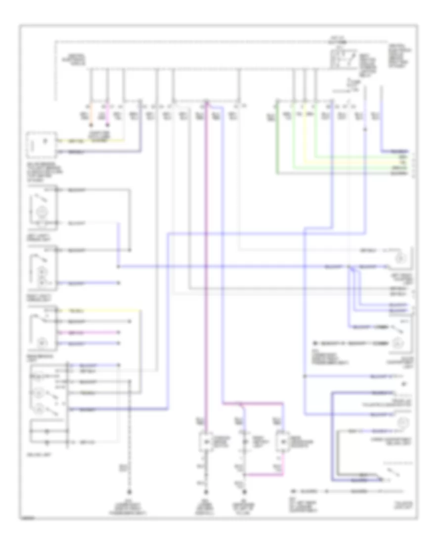 Interior Lights Wiring Diagram Late Production 1 of 2 for Volvo V70 2008