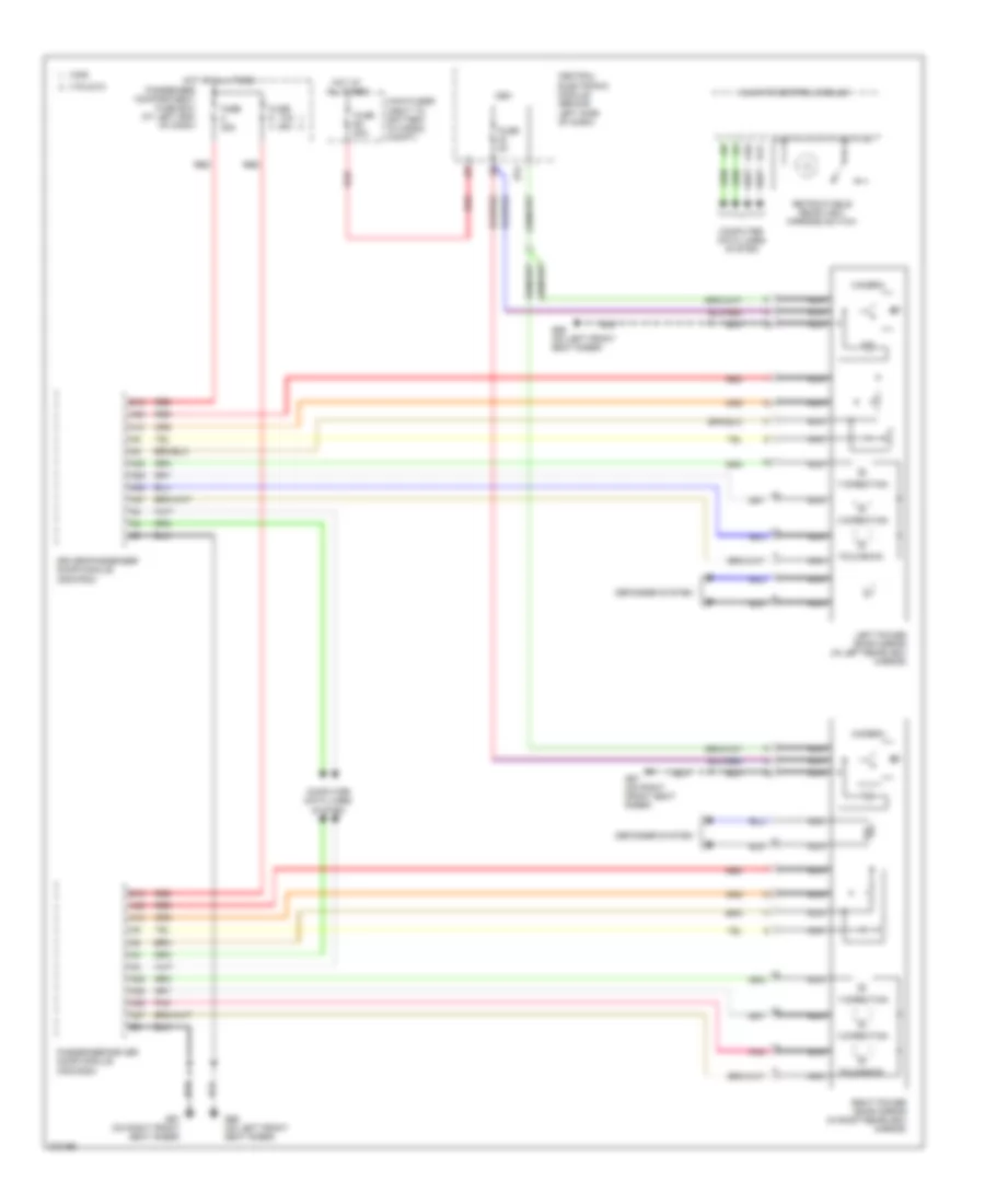 Memory Mirrors Wiring Diagram, Early Production for Volvo V70 2008