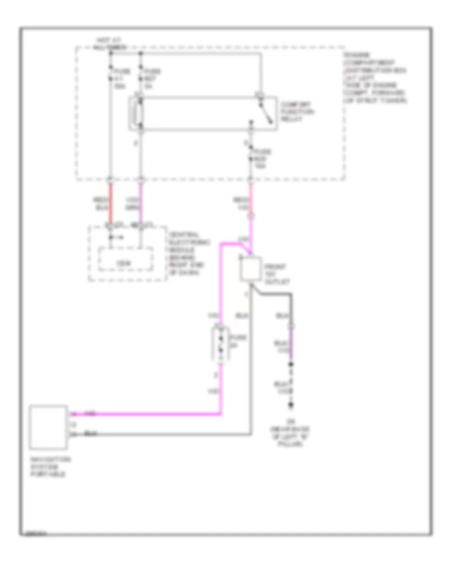 Navigation Wiring Diagram Late Production for Volvo V70 2008