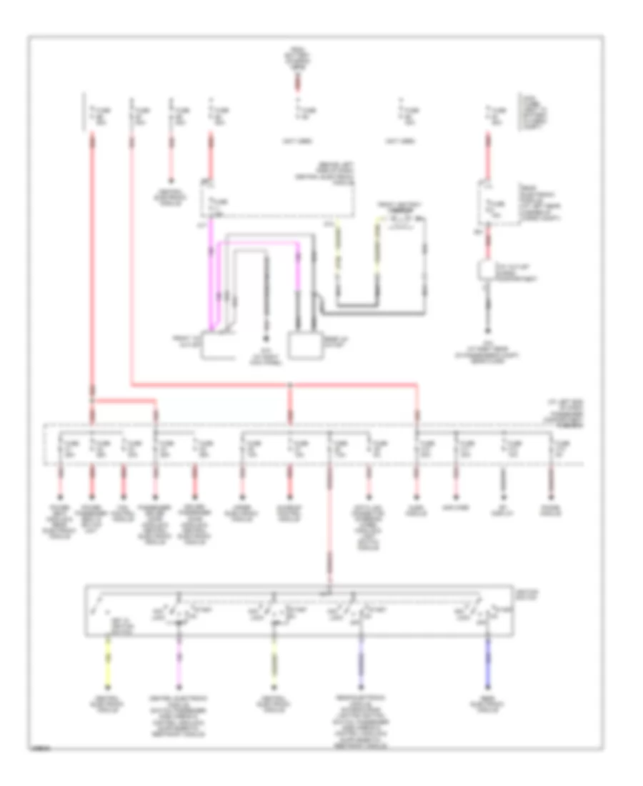 Power Distribution Wiring Diagram Early Production 2 of 2 for Volvo V70 2008