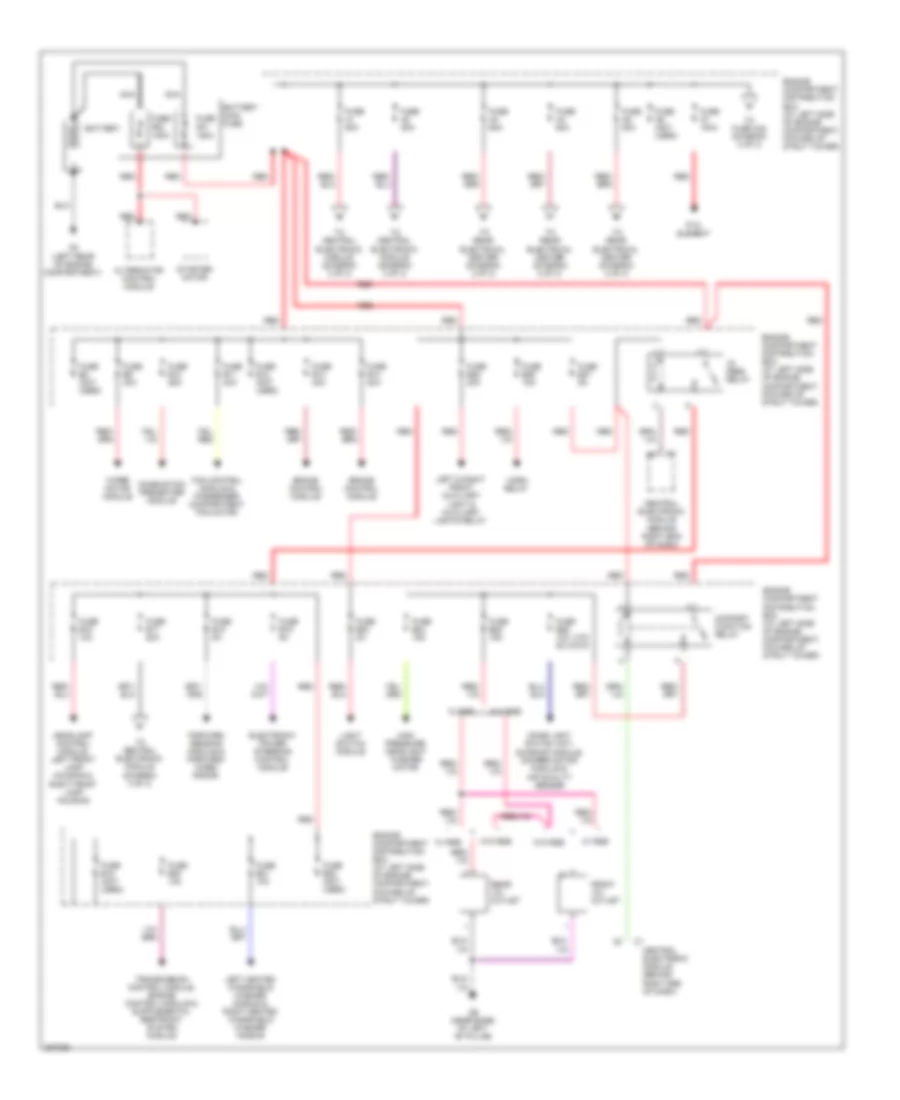 Power Distribution Wiring Diagram, Late Production (1 of 3) for Volvo V70 2008