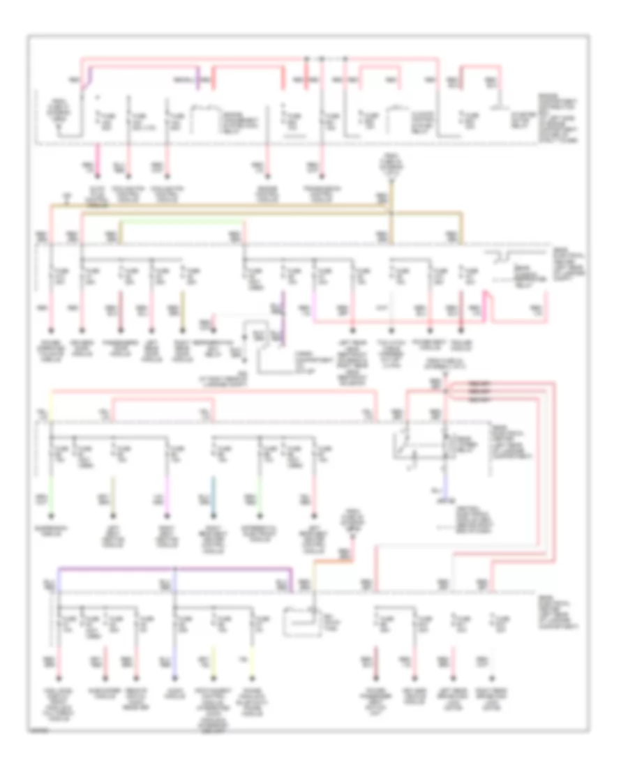 Power Distribution Wiring Diagram, Late Production (2 of 3) for Volvo V70 2008