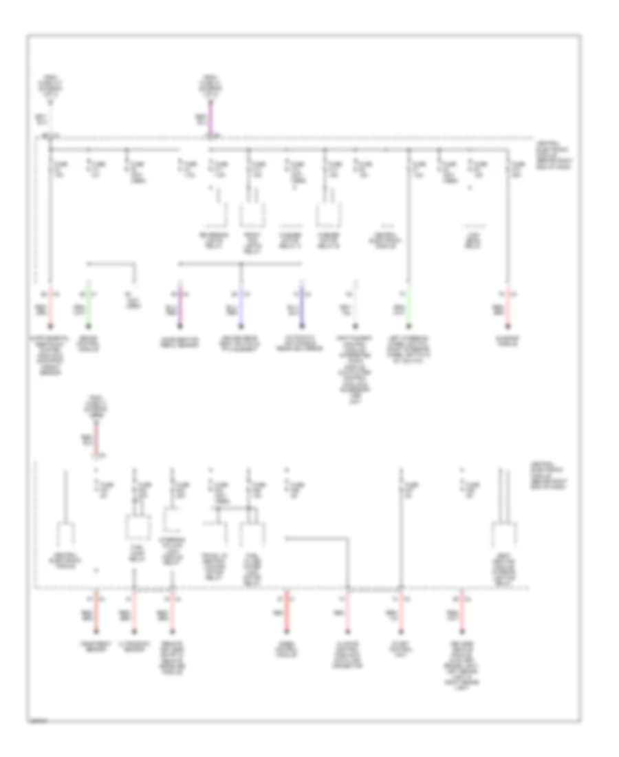 Power Distribution Wiring Diagram, Late Production (3 of 3) for Volvo V70 2008