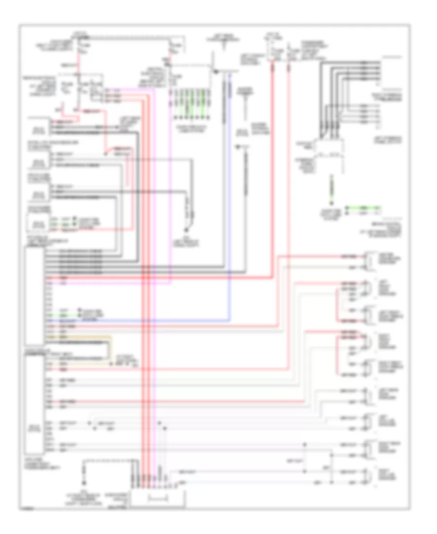 Radio Wiring Diagram Early Production with Amplifier for Volvo V70 2008