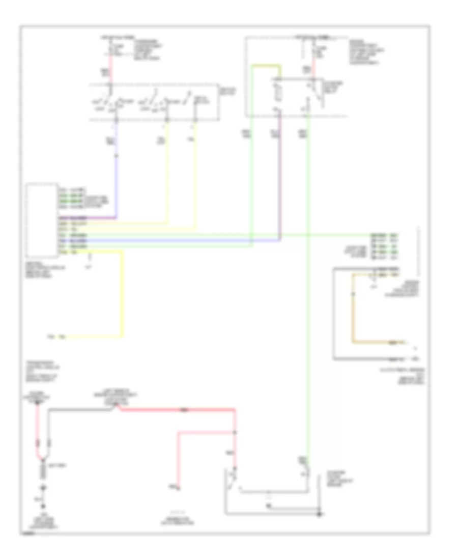 Starting Wiring Diagram, Early Production for Volvo V70 2008
