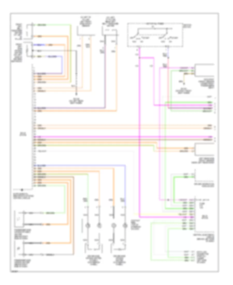 Supplemental Restraints Wiring Diagram Early Production 1 of 2 for Volvo V70 2008