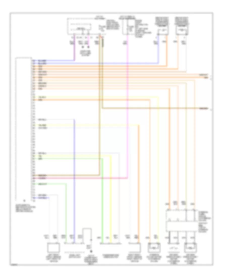 Supplemental Restraints Wiring Diagram, Late Production (1 of 3) for Volvo V70 2008