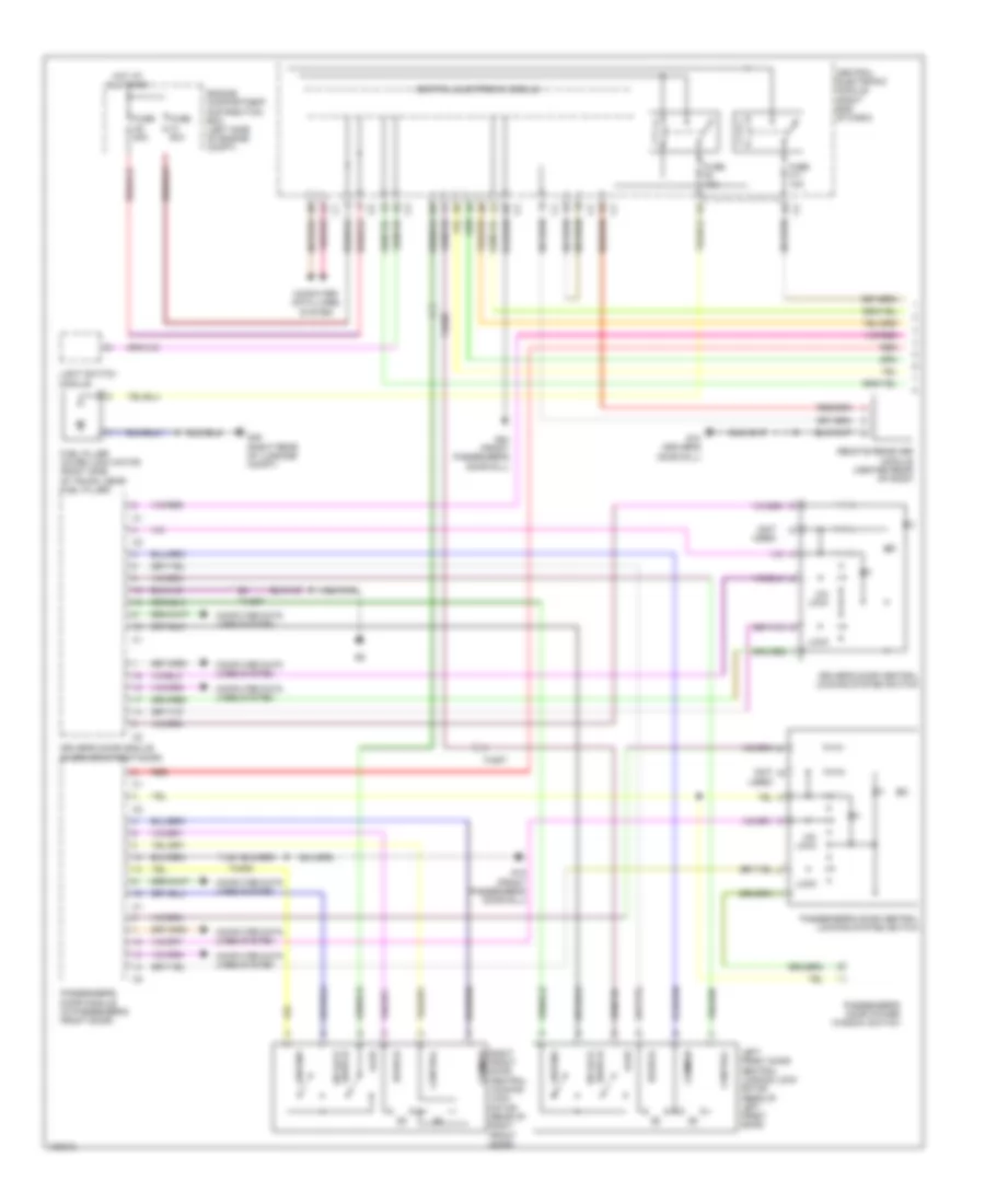 Power Door Locks Wiring Diagram, without Intelligent Key (1 of 2) for Volvo S60 T-6 R-Design 2013