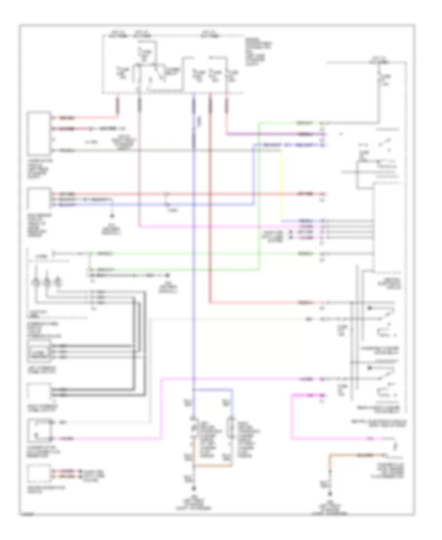 Электросхема передних стеклоочистителей дворников и омывателя лобового стекла для Volvo S60 T-6 R-Design 2013