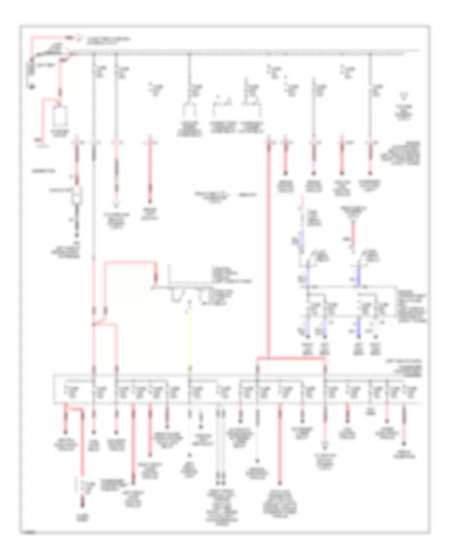 Power Distribution Wiring Diagram 1 of 3 for Volvo S60 2003